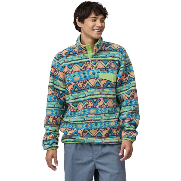 Sweat polaire PATAGONIA M'S LW SYNCH SNAP-T P/O HIGH HOPES GEO HIGH HOPES GEO: SALAMANDER GREEN