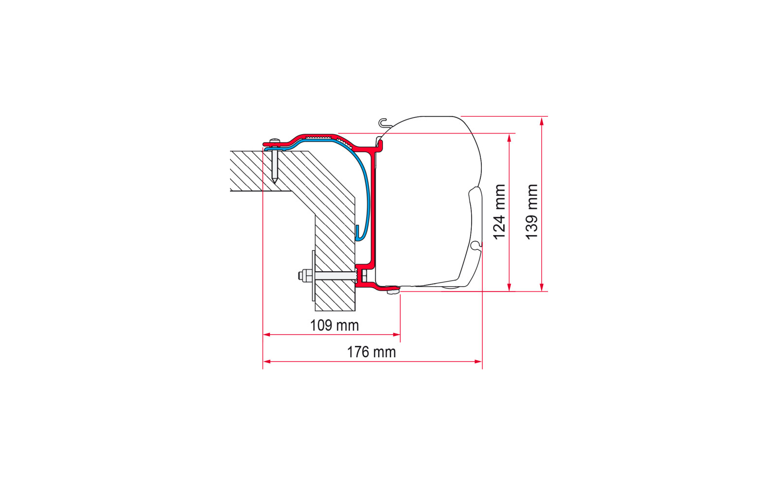 Fiamma Kit Laika X Markisenadapter für Fiamma F45