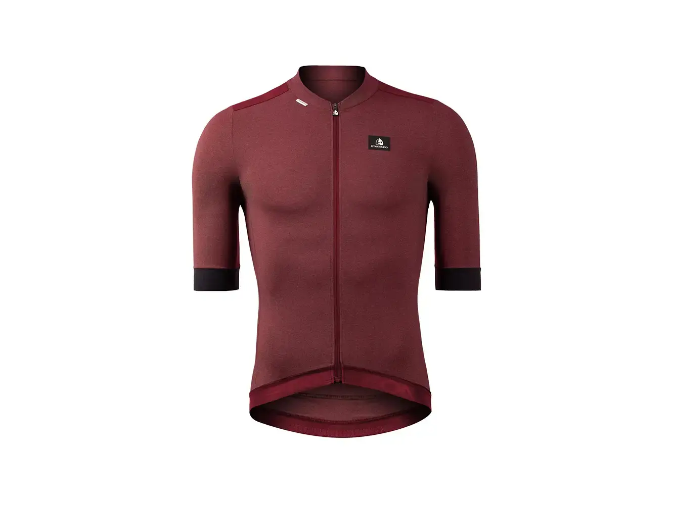 Etxeondo Ondar Fietsshirt Korte Mouwen Donkerrood Heren