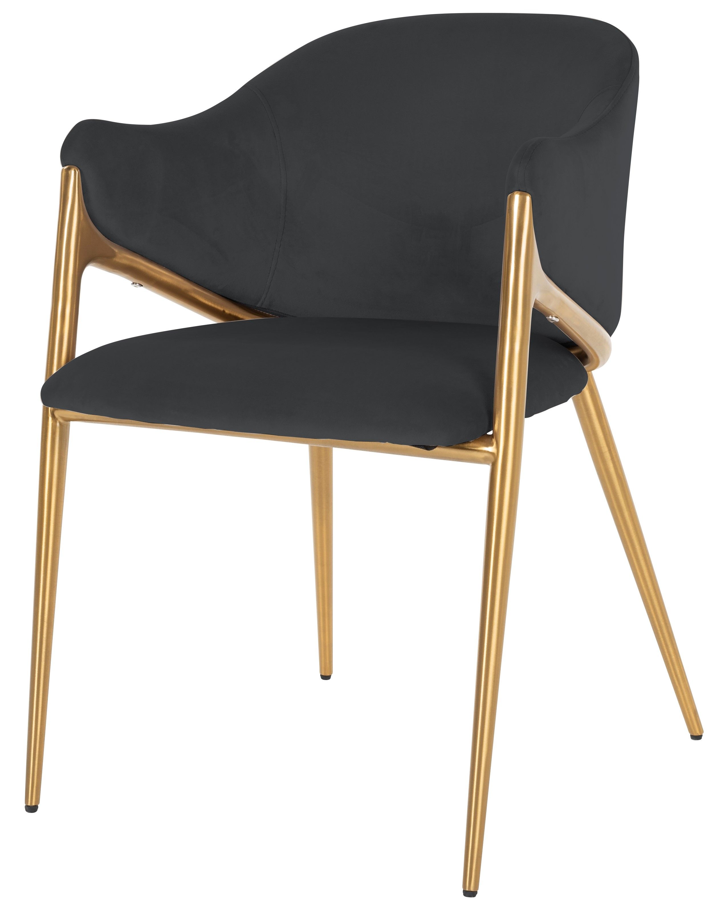 Eetkamerstoel 210827 Antraciet Velvet Gwen B54 x D57.5 x H79.5 cm