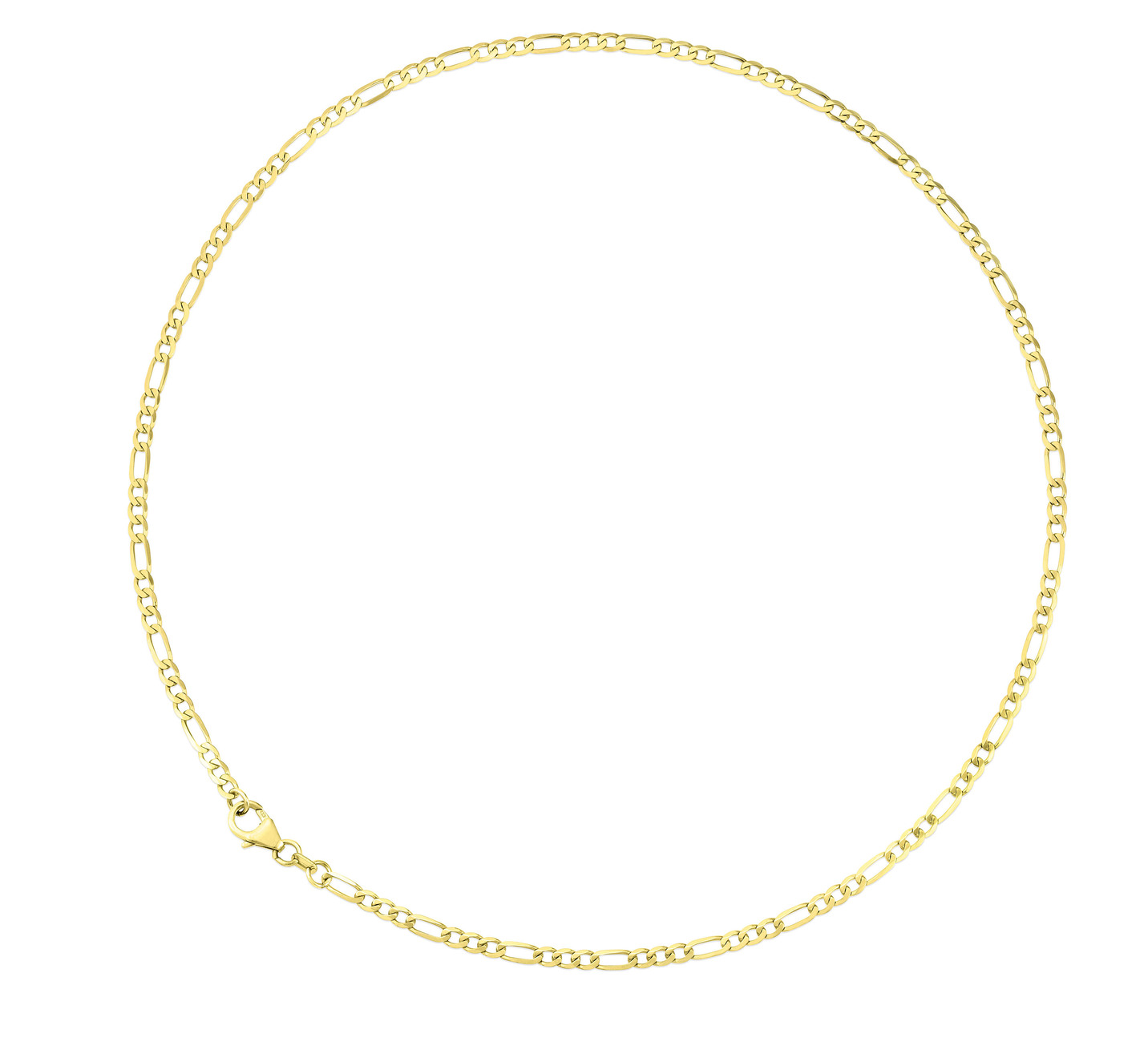 Diamantierte Figarokette