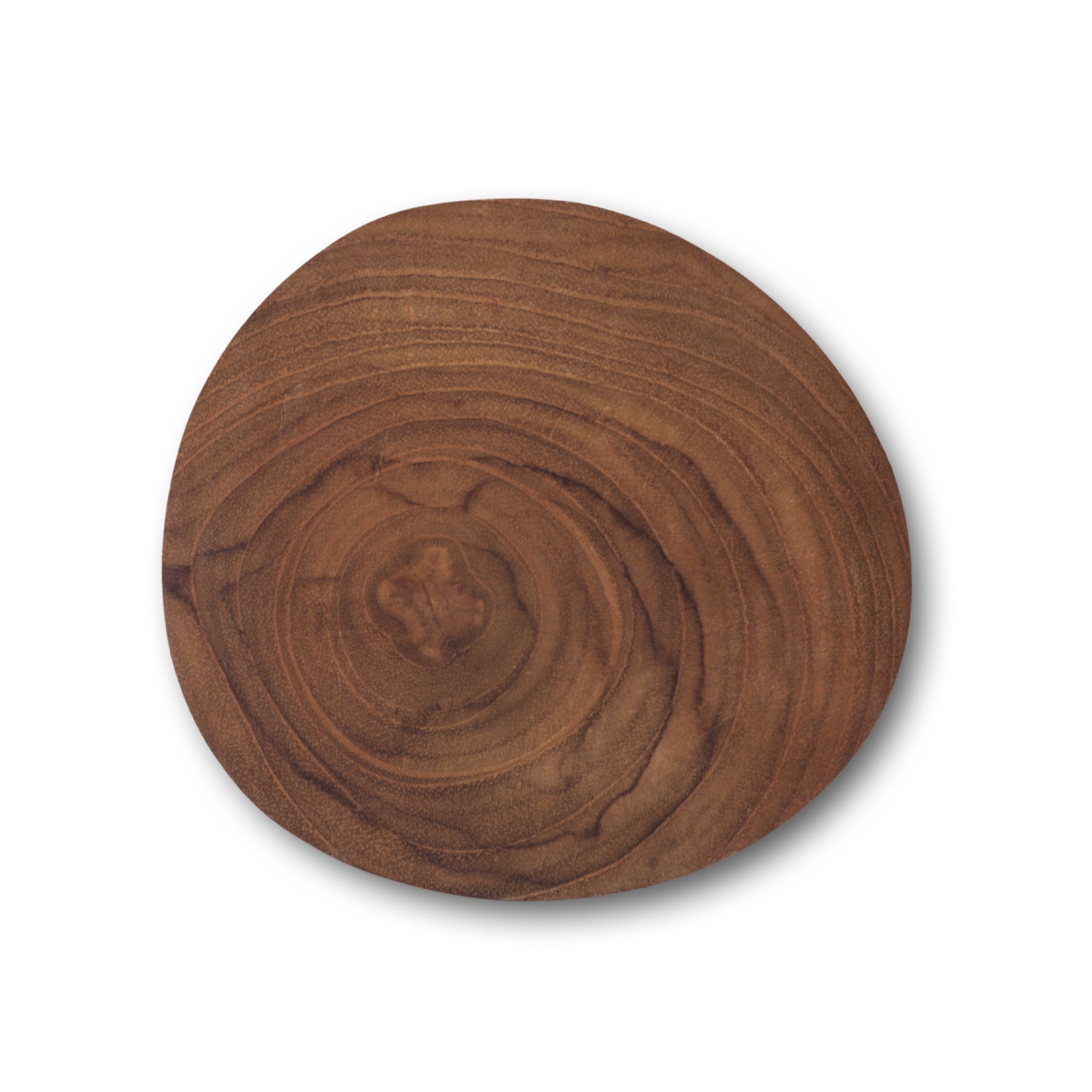 Untersetzer Teak, natur, Ø 10 cm, H 1 cm zu 3,80