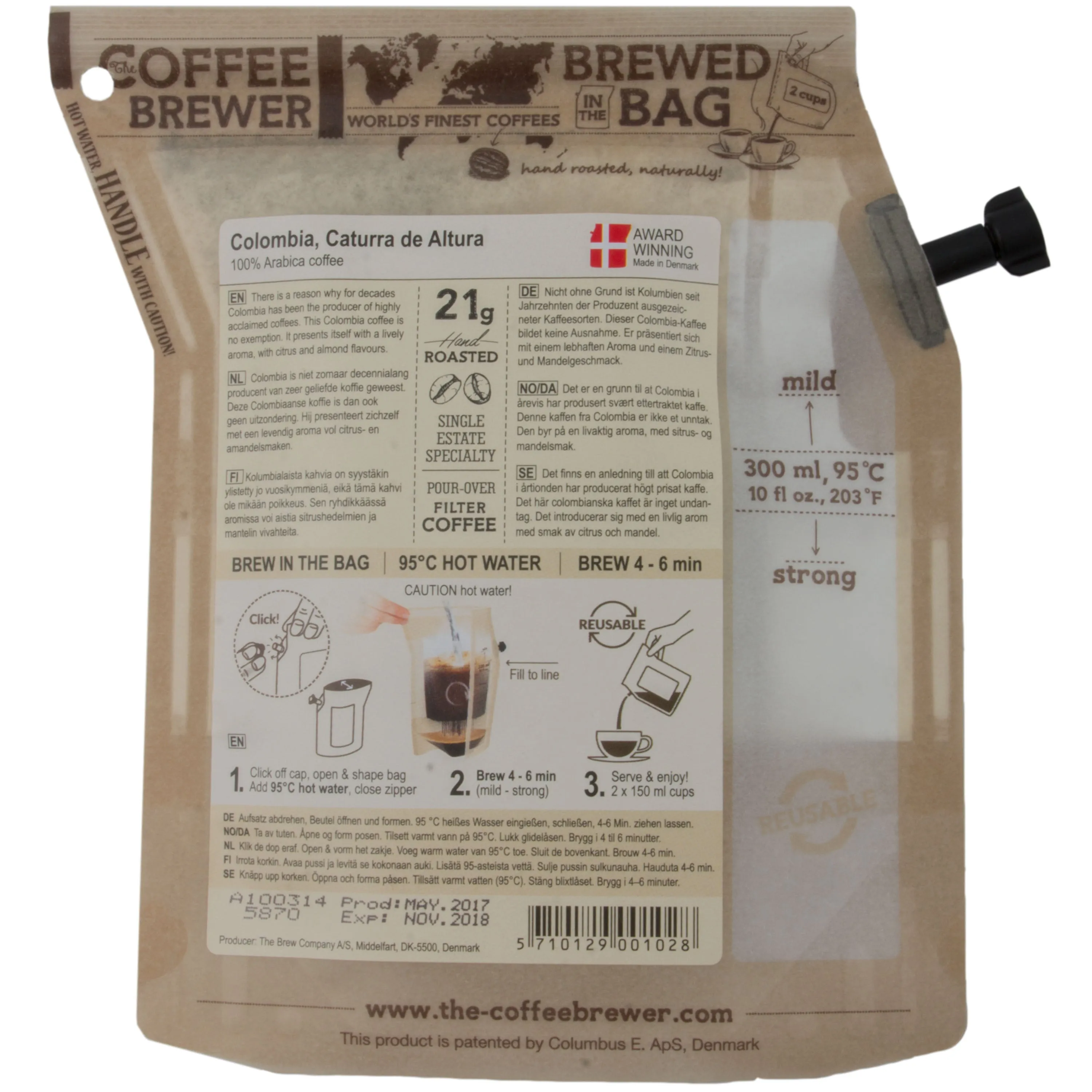 The Brew Company -  Growers Cup Outdoorkaffee Colombia