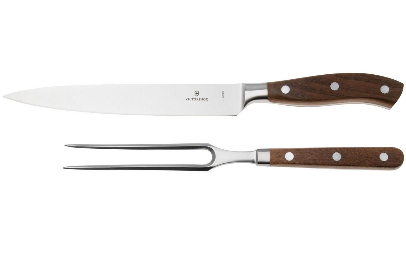 Victorinox Grand Maître Carving Set 7.7240.2, esdoornhout, 2-delige trancheerset