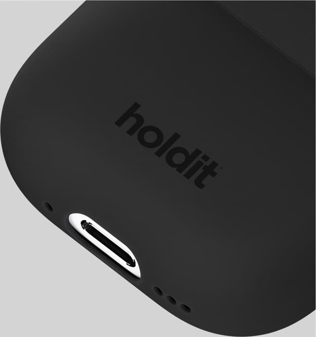 Holdit AirPods 4 Silicone etui (sort)