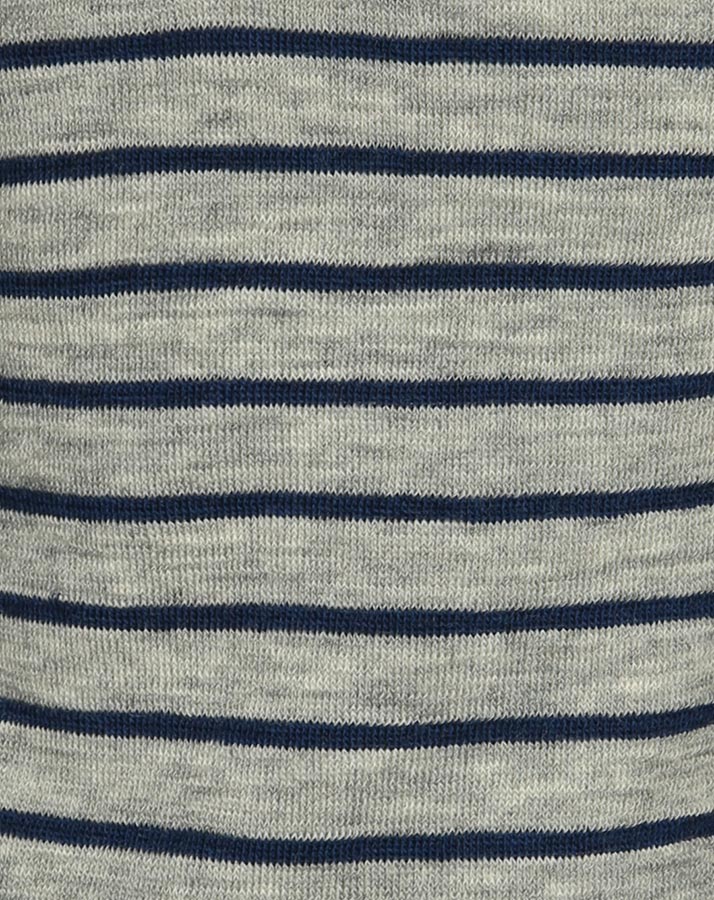 Woll-Kleid FROTTEE gestreift in grau melange