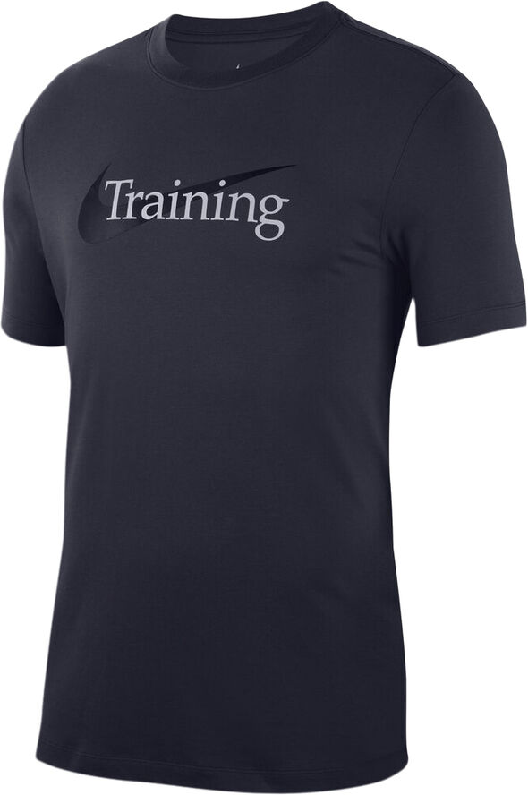 Nike Dri Fit Swoosh Traenings T Shirt Blå