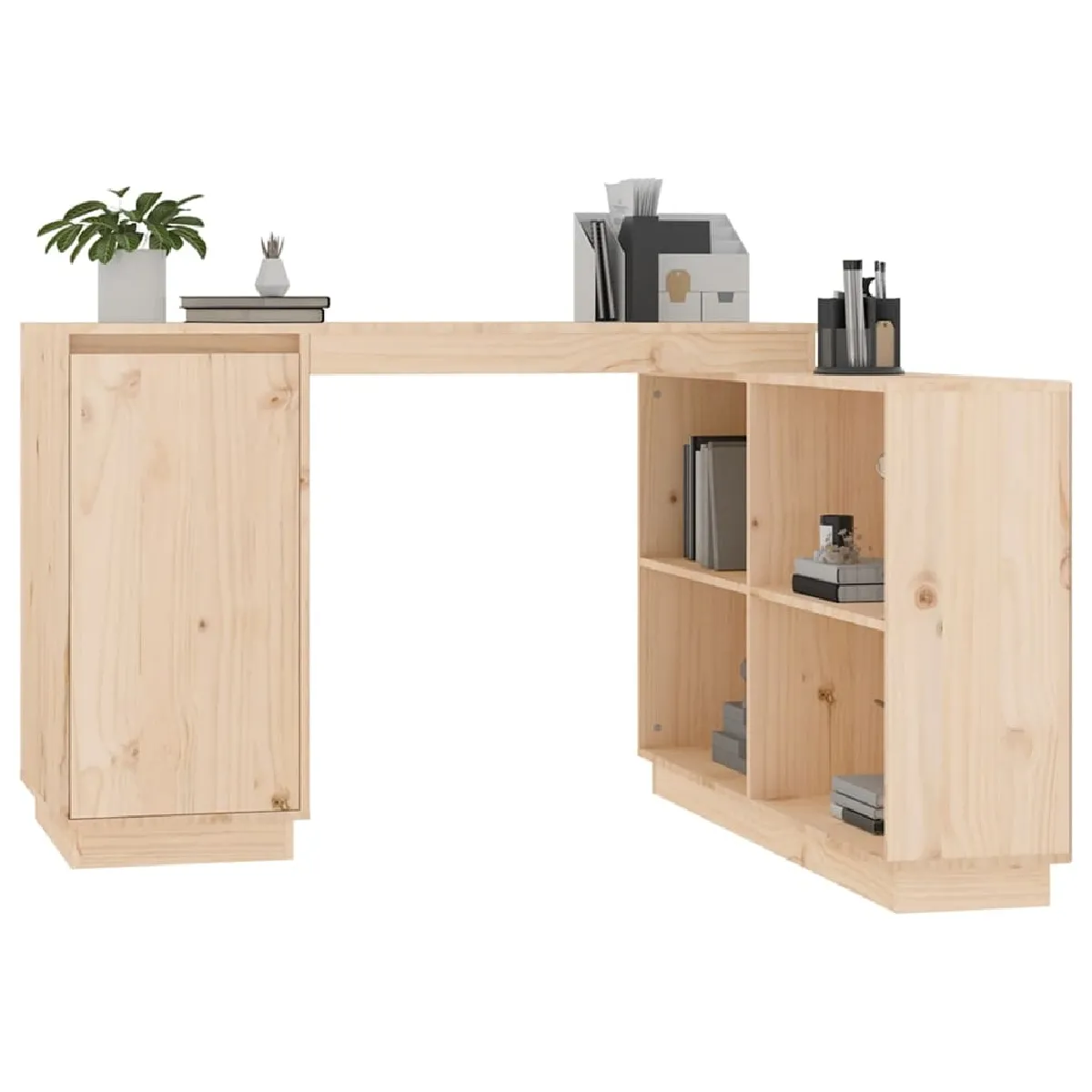 vidaXL Bureau Bois de pin 110x50x75 cm