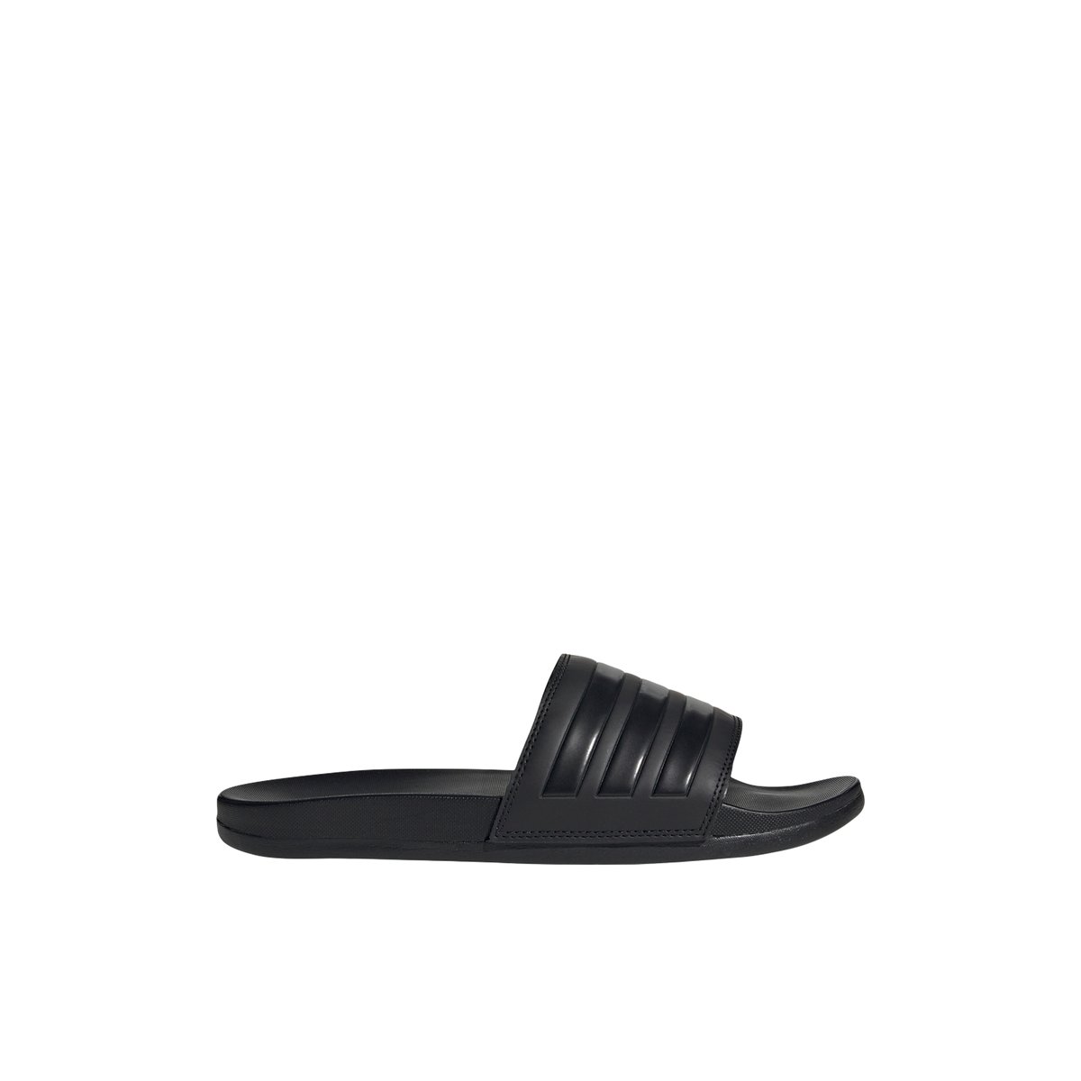 ADIDAS-Adi comform-Sandales athlétiques à glissière - Talon plat - Noir/Noir