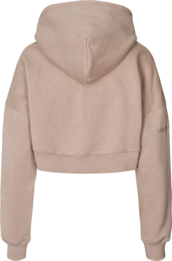 Carite Oversized Crop hættetrøje Pink