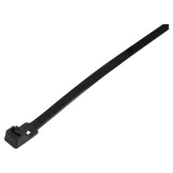 HANDSON bindband hersluitbaar zwart 200mm(100 stuks)