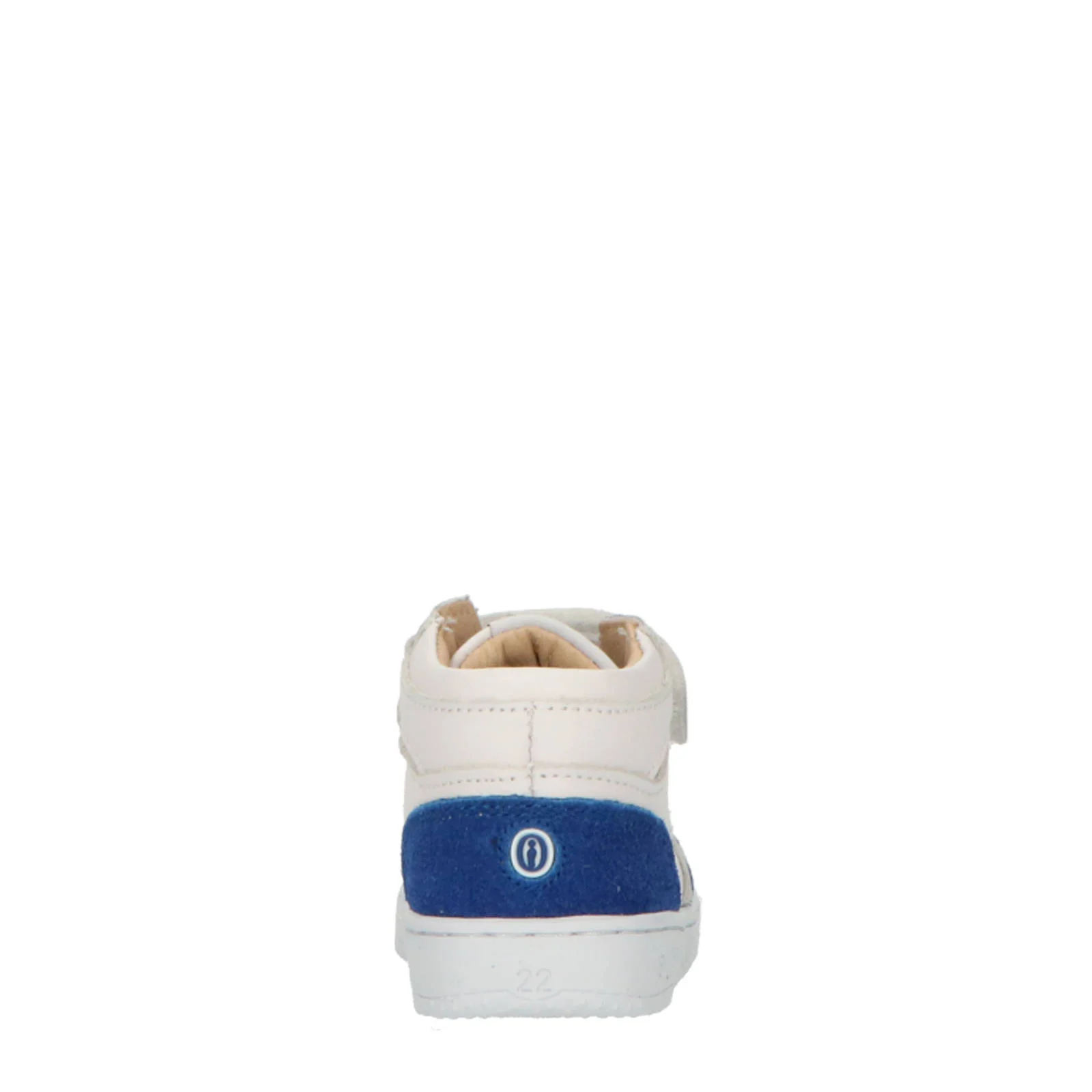 Shoesme leren sneakers wit/blauw
