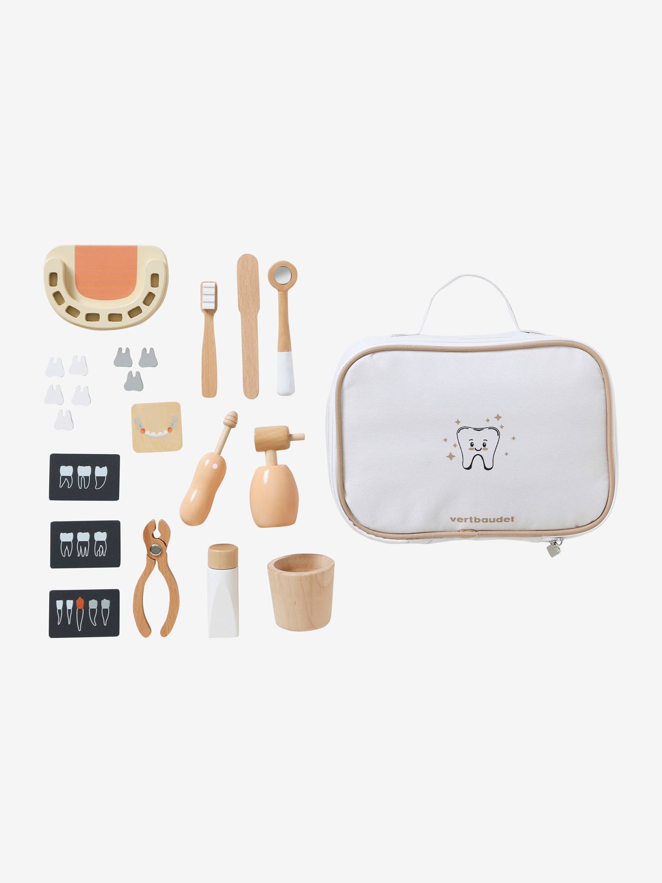 Conjunto de dentista em madeira com certificação FSC®, branco