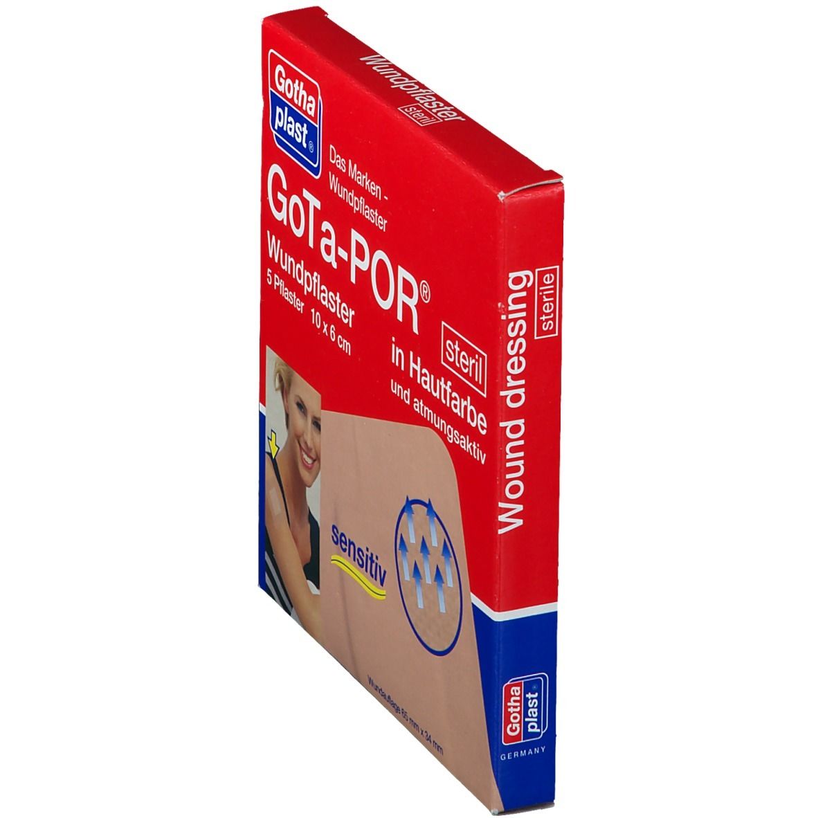 GoTa-POR® Wundpflaster steril 6 cm x 10 cm hautfarben