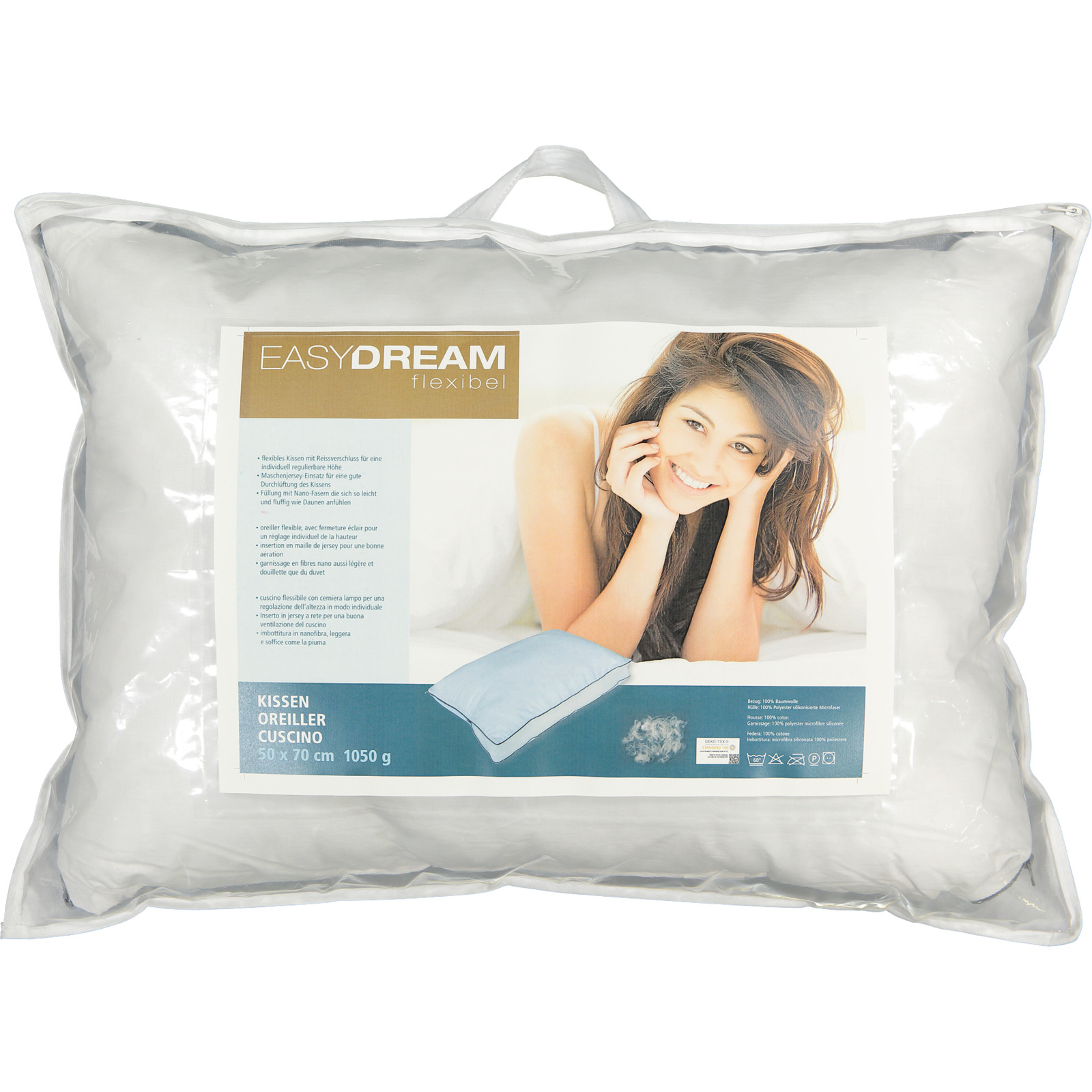 Easy Dream Kissen, 50 x 70 cm, verstellbar
