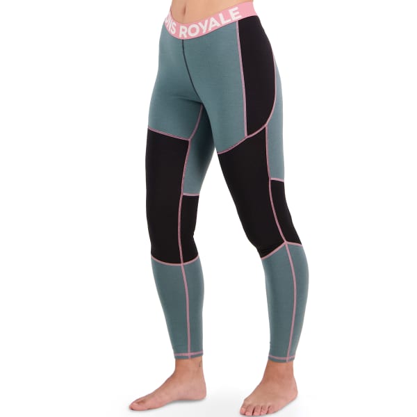 Collant thermique MONS ROYALE W OLYMPUS LEGGING BURNT SAGE/BLACK
