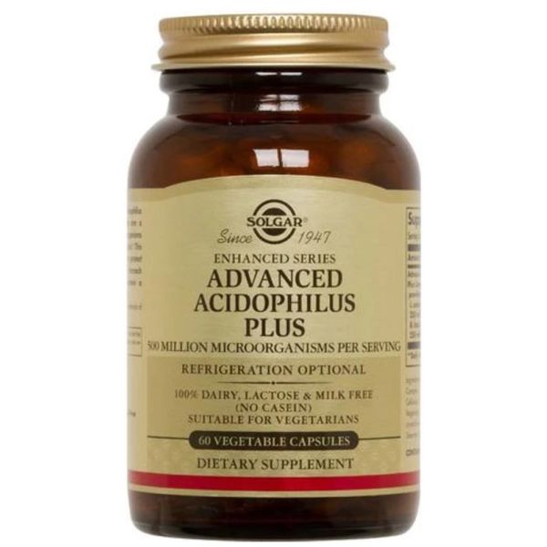 Solgar Advanced Acidophilus Plus 60 Cápsulas