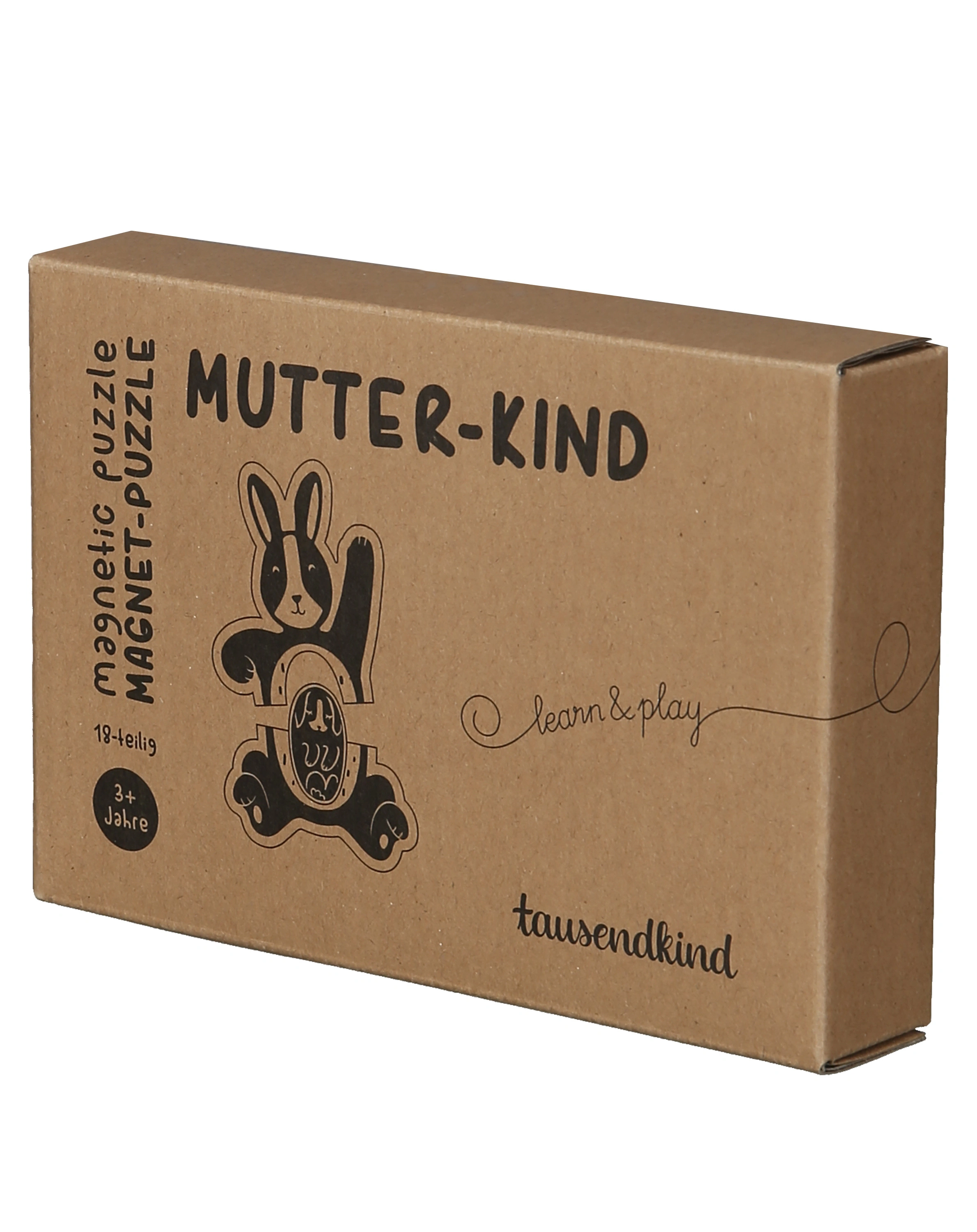 Magnetpuzzle MUTTER-KIND 18-teilig aus Holz