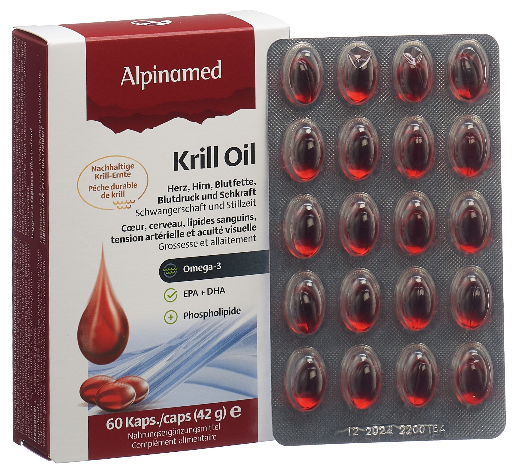 ALPINAMED Krill Oil<br>60 Stück, Kapsel