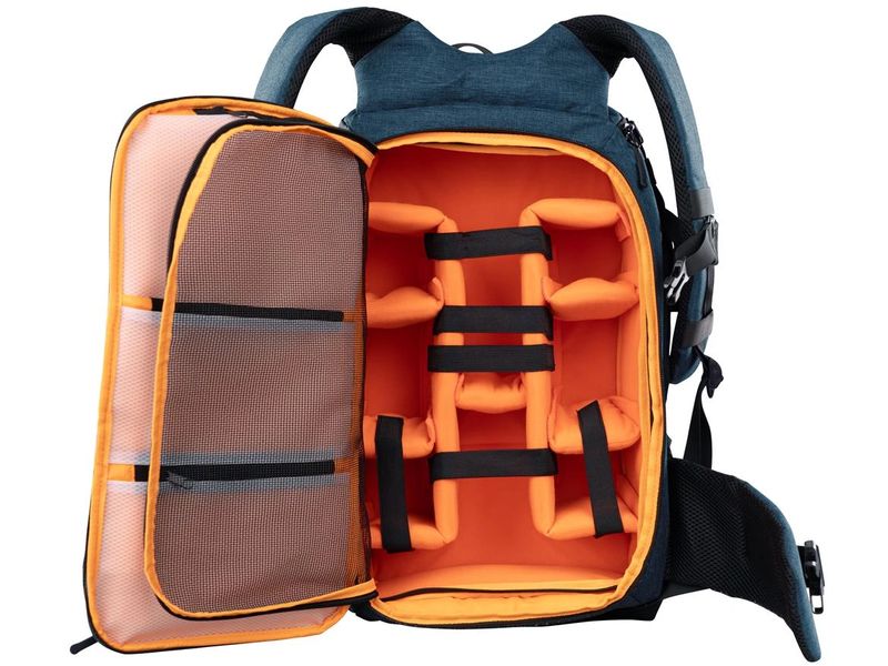 Dörr Fotorucksack Prag Pro Blau Rucksack mit Platz für DSLR und Zubehör