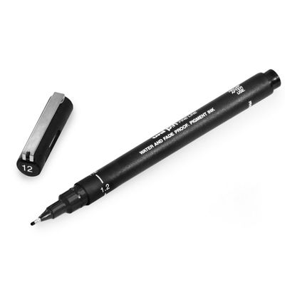 Uniball PIN - Feutre technique 1.2 mm - Pointes calibrées - noir - 12200N