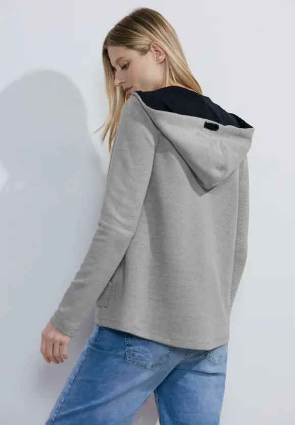 Hoodie Sweatjacke - vanilla white