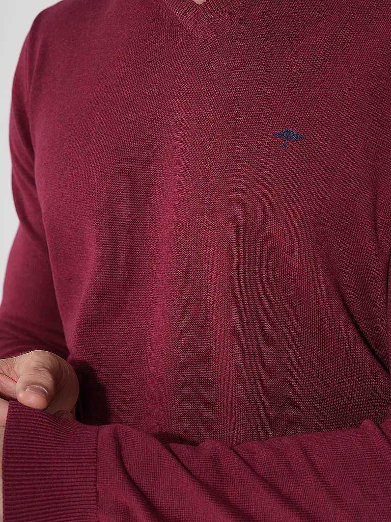 FYNCH HATTON Pullover dunkelrot