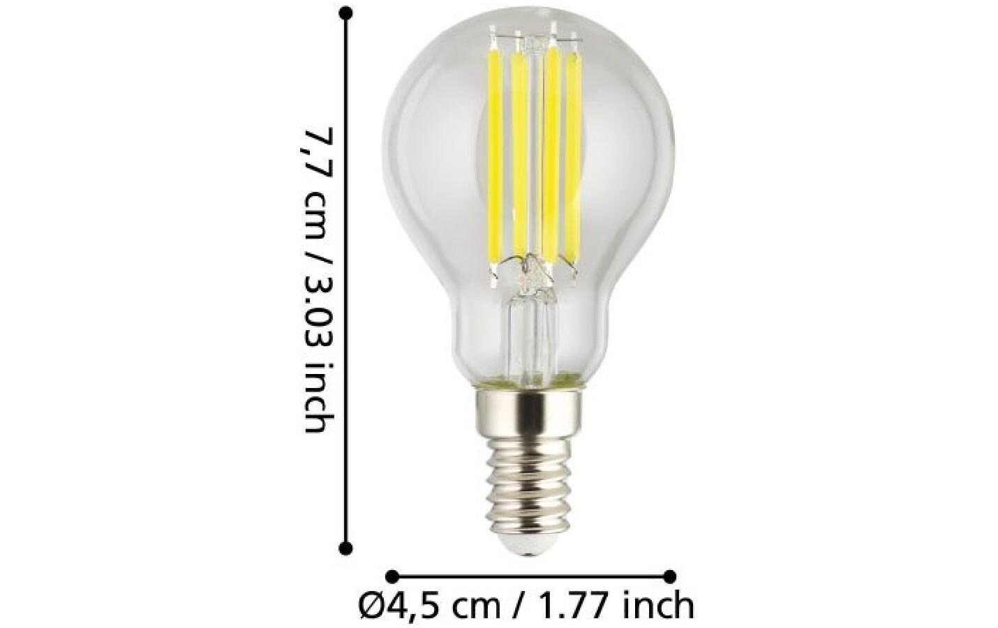 Lampe 2.2 W E27 WarmweissLED-Leuchtmittel mit klarem Glas