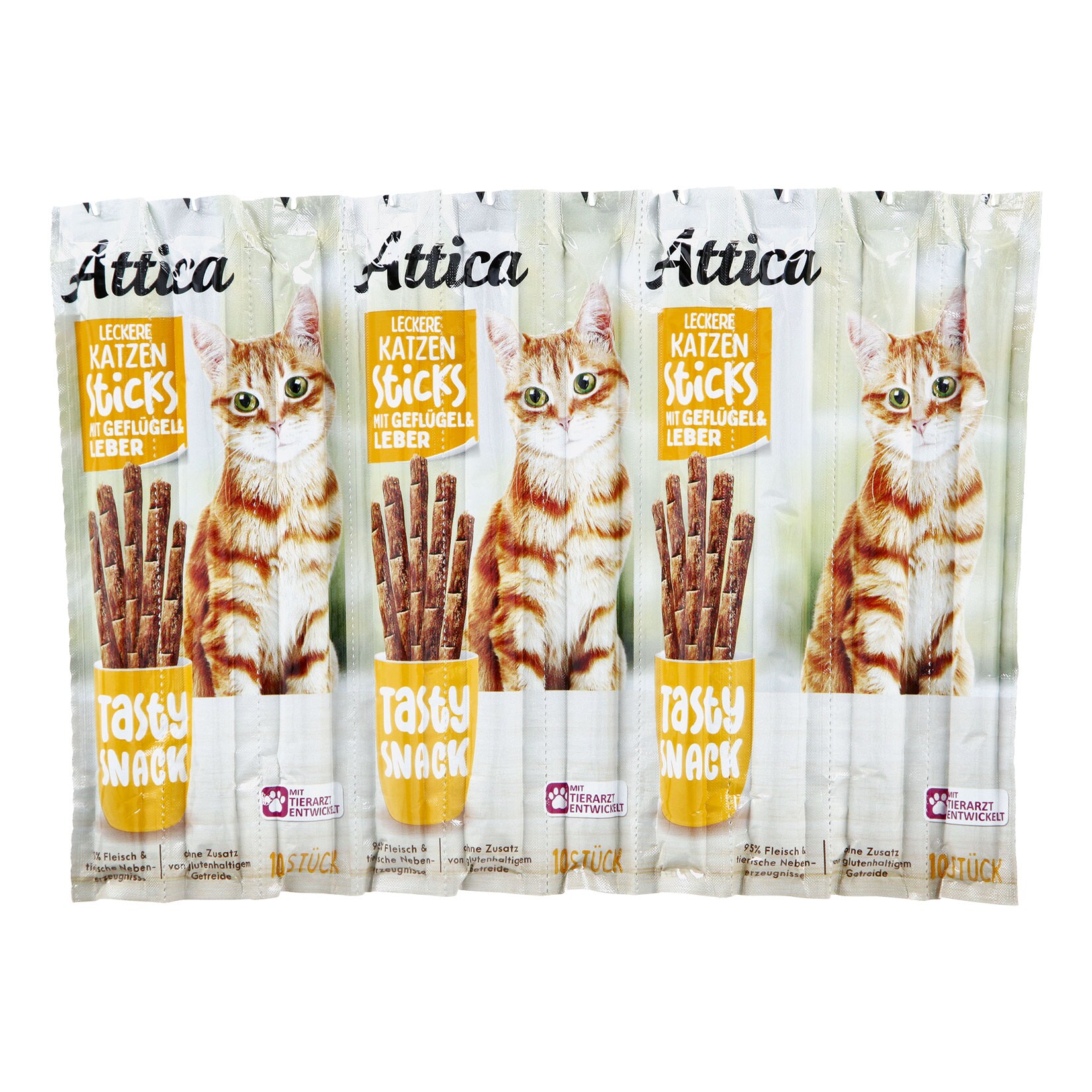 Attica Katzensticks Geflügel & Leber 50 g , 30er Pack