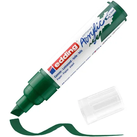 edding 5000 acrylic marker broad moss green