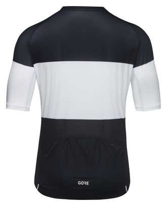 Maillot Manches Courtes Gore Wear Spirit Stripes Noir/Blanc