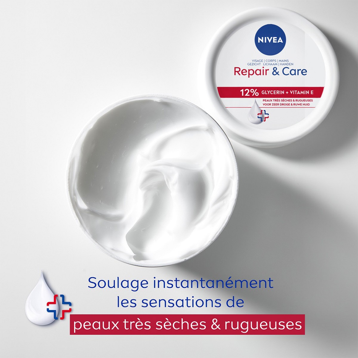 Crème multi-usage - Peaux Très sèches & rugueuses - Visage & corps - 400 ml