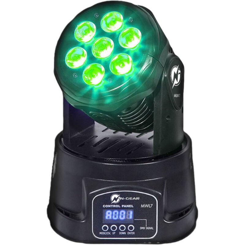 N-Gear MOVE WASH LIGHT 7 LED moving head