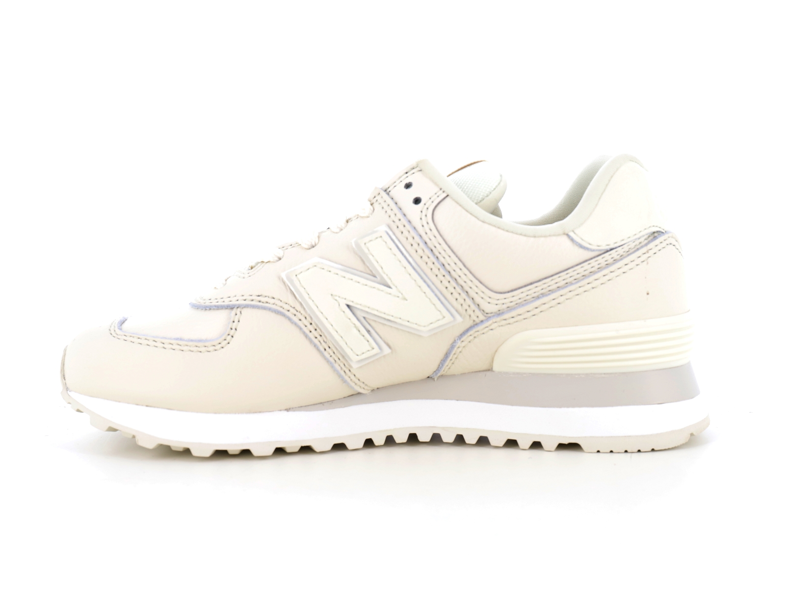 New balance a-WL574IR2 Matières combinées Blanc Casse