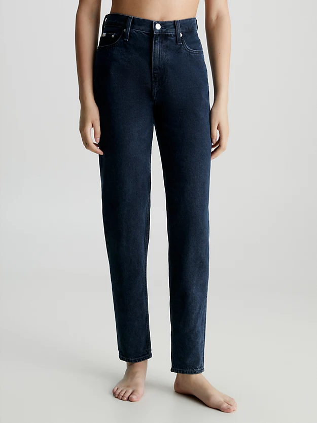 Calça jeans Mom de cintura alta