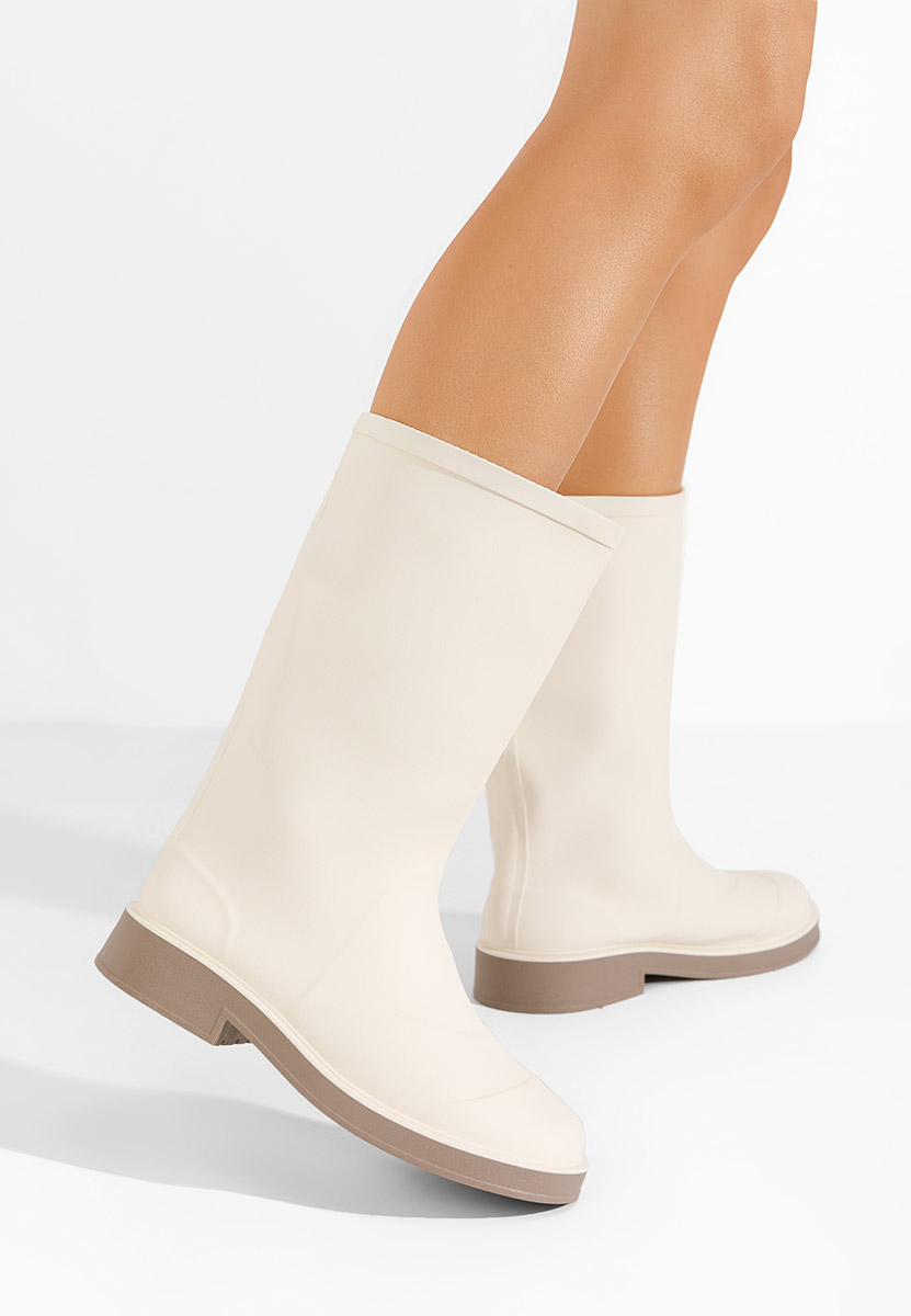 Bottes en caoutchouc blanches Vanera
