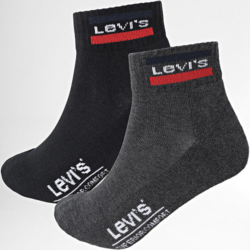 Lot De 2 Paires De Chaussettes 902011001 Noir Gris Anthracite