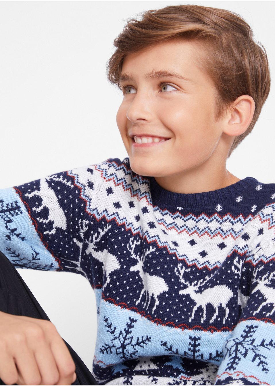 Pull garçon avec rennes