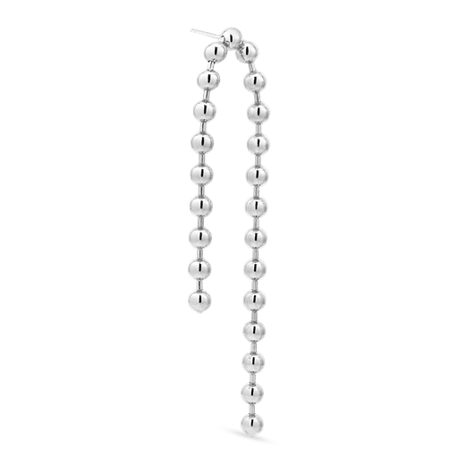 Jane Kønig Atomic Double Chain Ørering, Silver