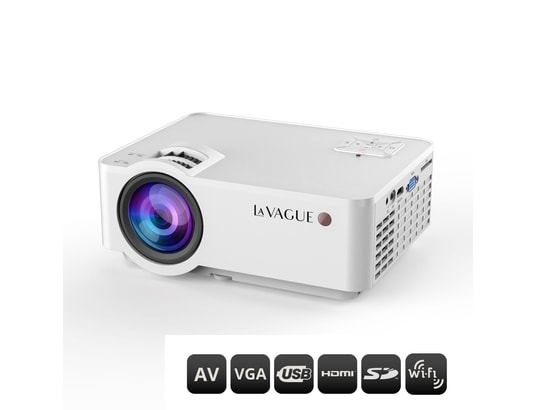 LA VAGUE - Vidéoprojecteur Home Cinéma Lv-hd340 wi-fi bundle vidéoprojecteur led wi-fi avec écran l...