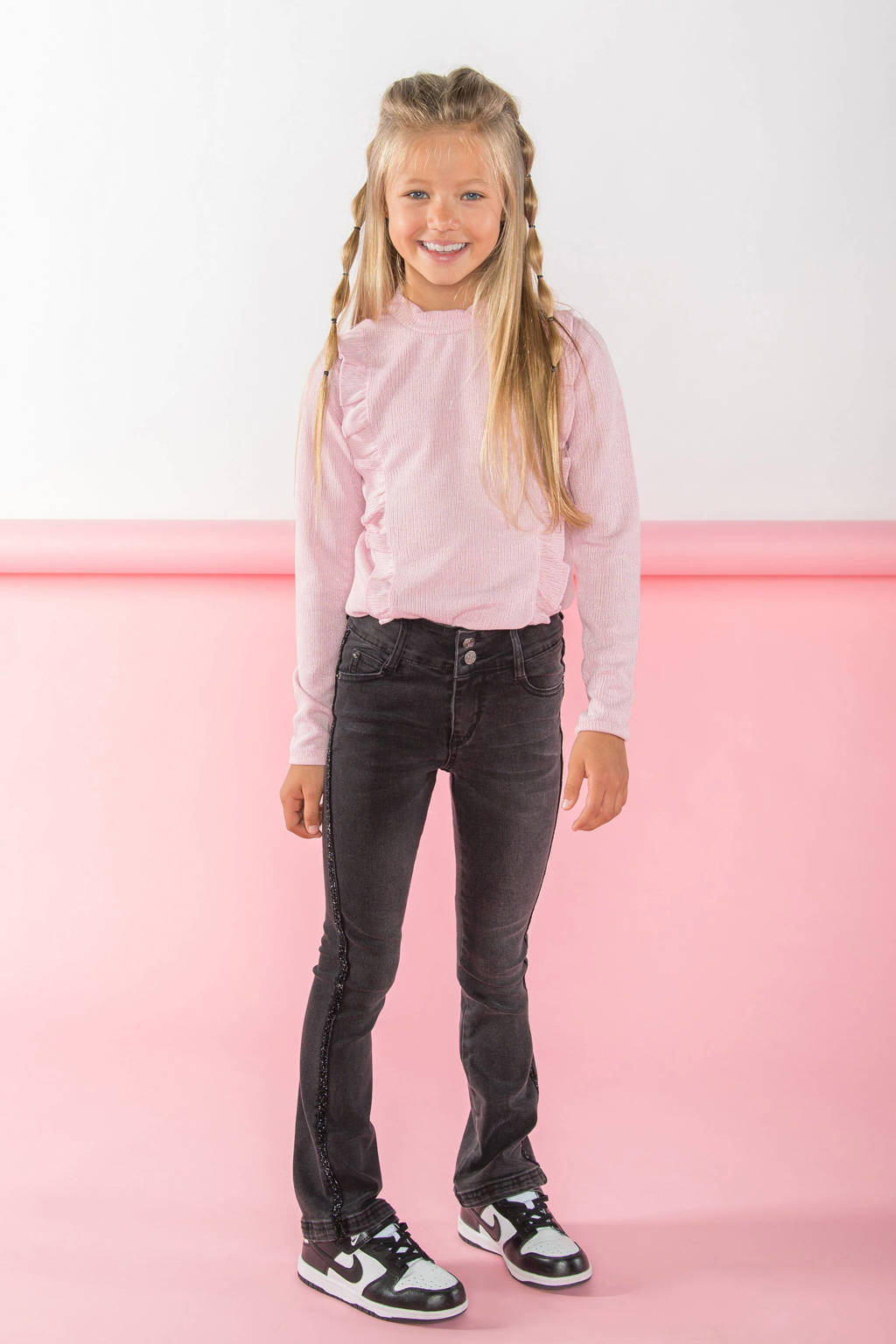 B.Nosy flared jeans Palma black denim