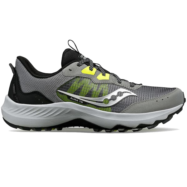 Chaussure trail SAUCONY AURA TR CINDER/CITRON