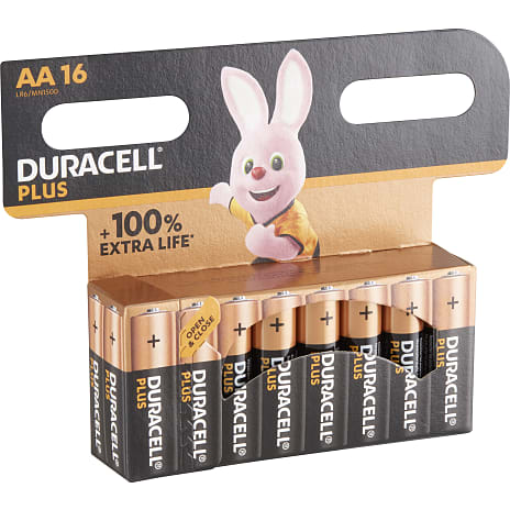 Duracell Plus AA batterier 16-pak