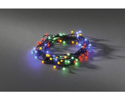 Konstsmide Globe lichtsnoer, 80 LED's, veelkleurig licht