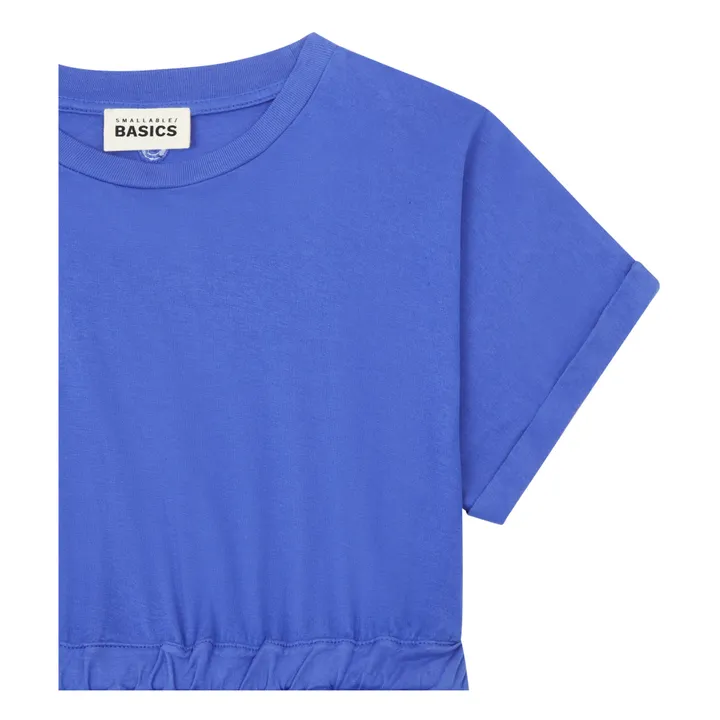 SMALLABLE BASICS Robe Courte Fille Coton Bio | Bleu