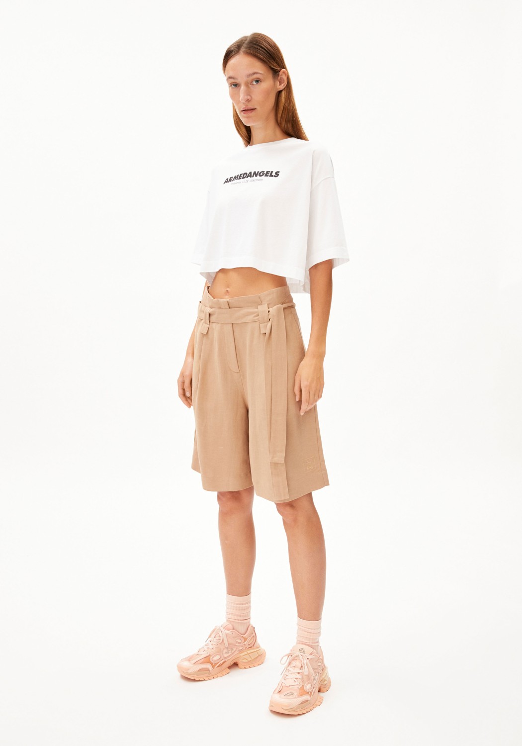 Armedangels Shorts Mirenaa Lino Cinnamon Dust