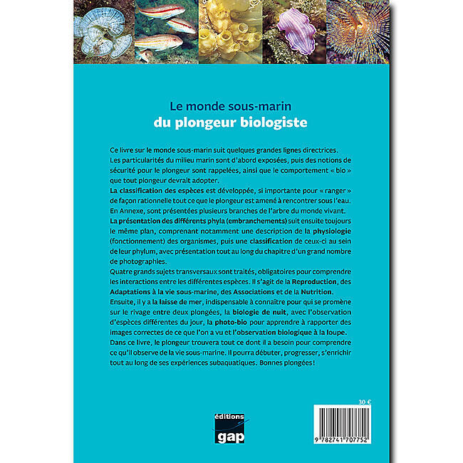 GAP DIFFUSION - LE MONDE SOUS MARIN DU PLONGEUR BIOLOGISTE 3EME ED