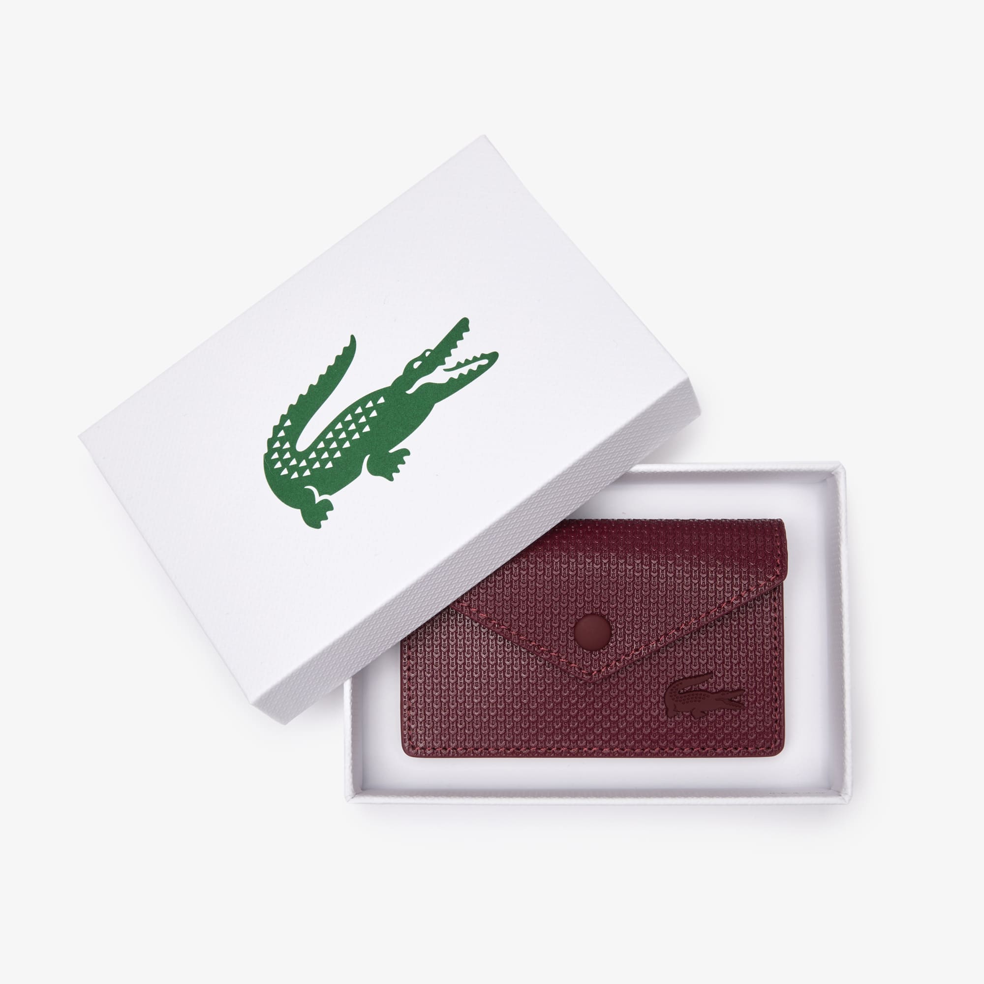 Porte-cartes Chantaco Classics en cuir Portefeuilles & Petite Maroquinerie - Rouge - Lacoste - Femme