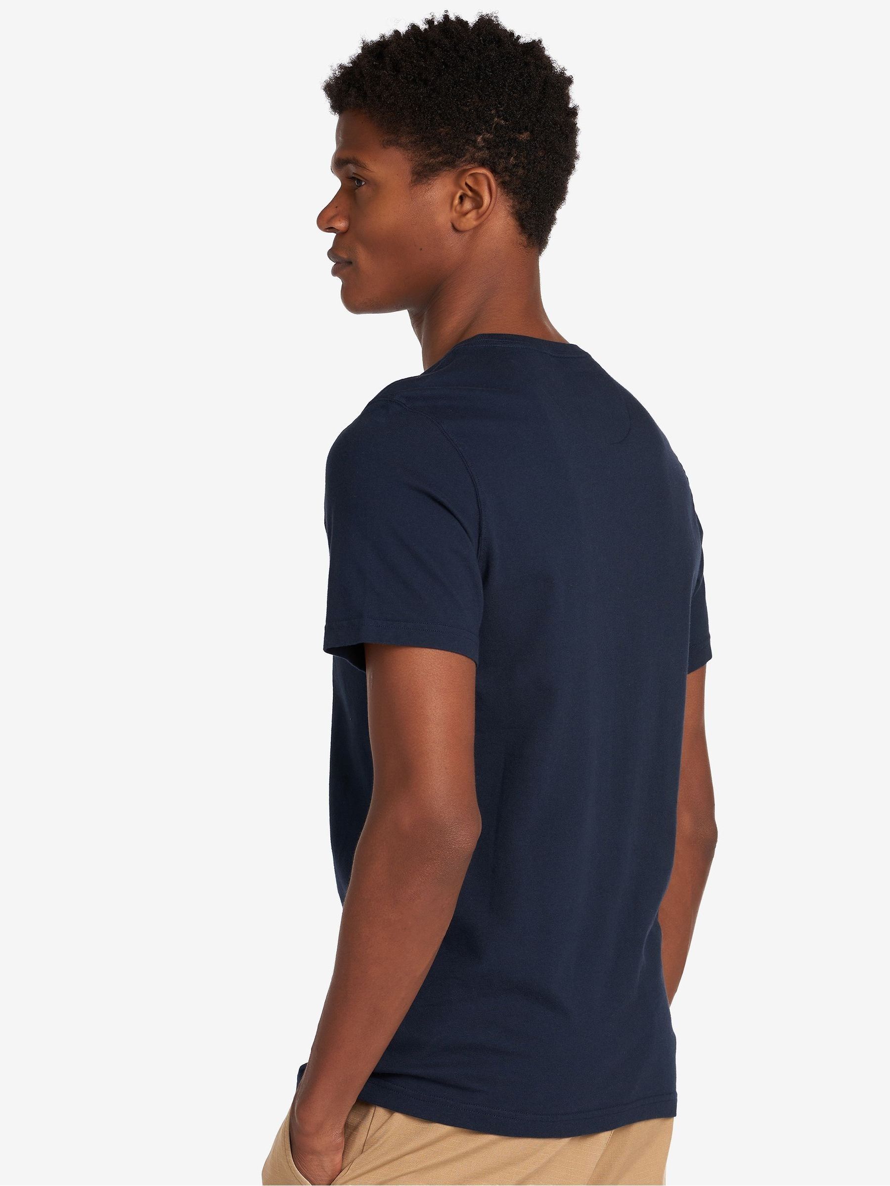 Marineblauw - Barbour® sport T-shirt voor heren