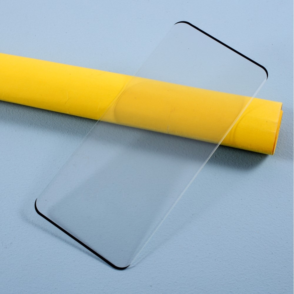 Samsung Galaxy S21 Ultra 5G Vollbild 3D Curved Panzer Glas Display mit Rahmen - Schwarz